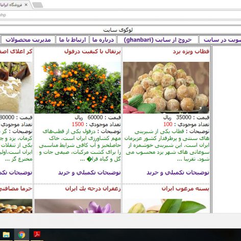 iranianshop2 472x472 - فروشگاه ایران شاپ پروژه پودمان 5 کتاب طراحی وب دوازدهم